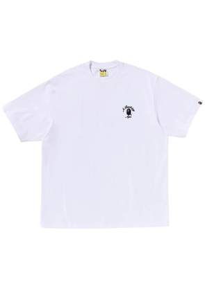 A BATHING APE® logo-embroidered T-shirt - White