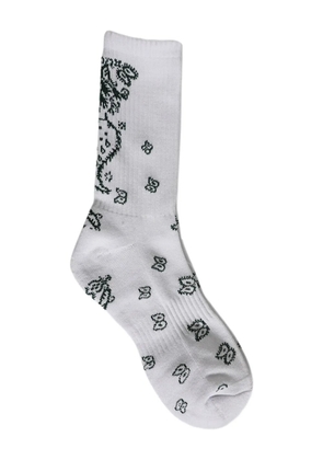 RHUDE bandana-print socks - White