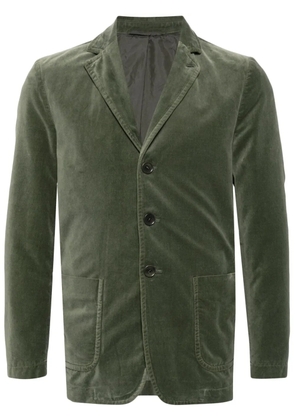 ASPESI velvet single-breasted blazer - Green
