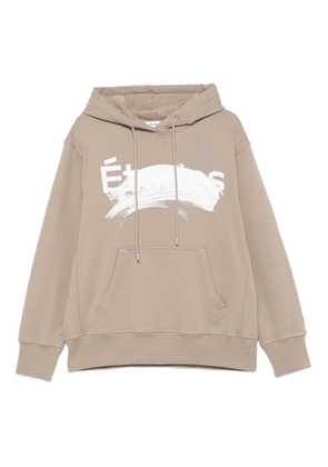 Études Studio paint-splatter hoodie - Brown