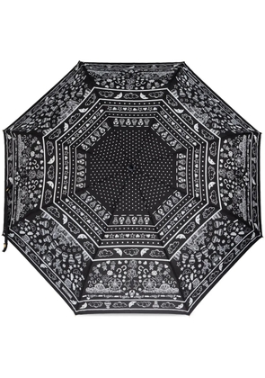Moschino graphic-print umbrella - Black