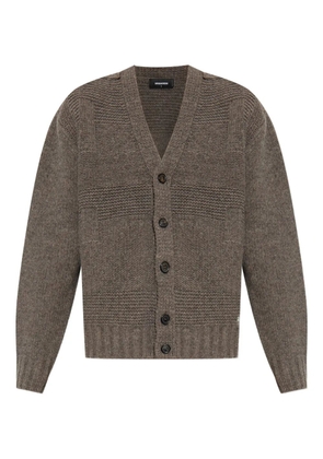 DSQUARED2 v-neck cardigan - Brown