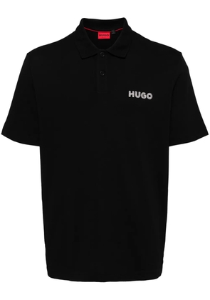 HUGO Drocholo cotton polo shirt - Black