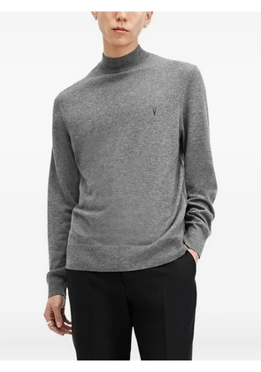 AllSaints turtleneck logo sweater - Grey