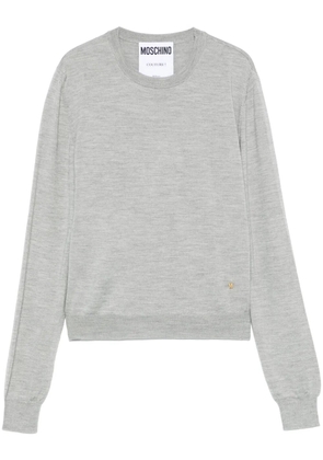 Moschino fine-knit sweater - Grey