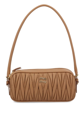 Miu Miu quilted-leather shoulder bag - Brown
