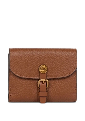 ETRO small tumbled-leather wallet - Brown