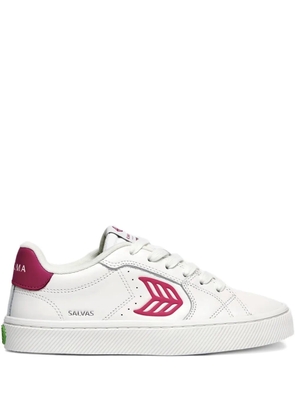 Cariuma logo-detail leather trainers - White