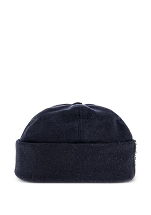 Moschino logo-tag adjustable beanie - Blue
