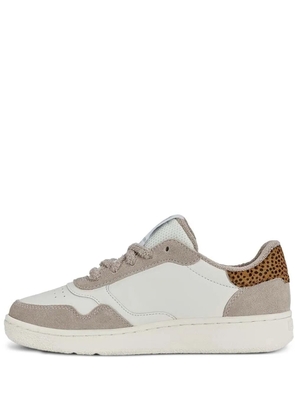 K-Swiss suede-panelled leopard-print sneakers - Neutrals