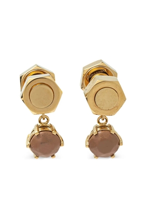 Burberry Pre-Owned Nut & Bolt drop earrings - Gold