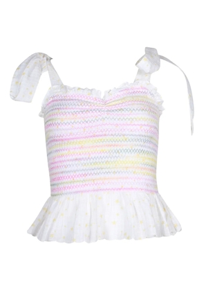 LoveShackFancy Bucky top - White