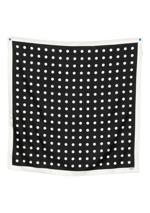 Valentino Garavani polka dots silk scarf - Black