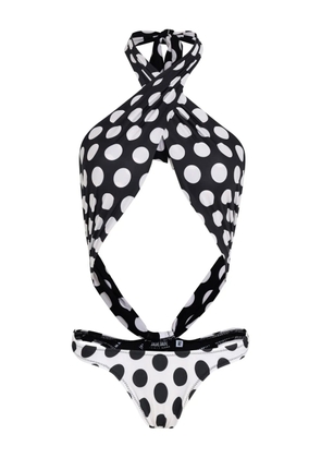 Amir Slama polka-dot swimsuit - Black