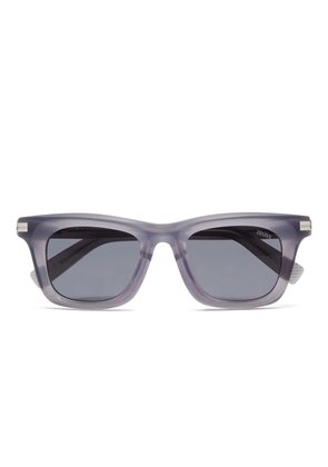 Zegna angular-frame sunglasses - Grey