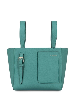 Valextra micro Soft bucket bag - Blue