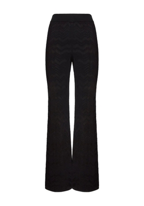 Missoni chevron-pattern knit trousers - Black