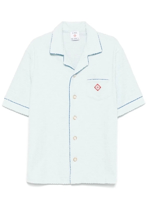 Casablanca monogram towelling shirt - Blue