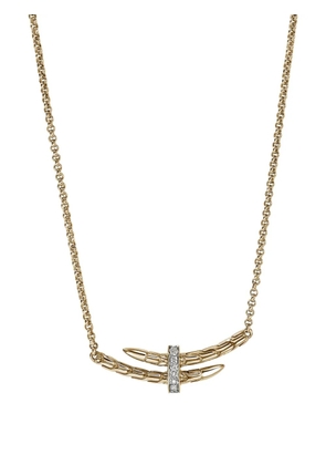 John Hardy 14K yellow gold Spear Station diamond necklace