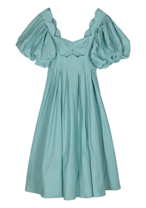 FARM Rio cut-out detail midi dress - Blue