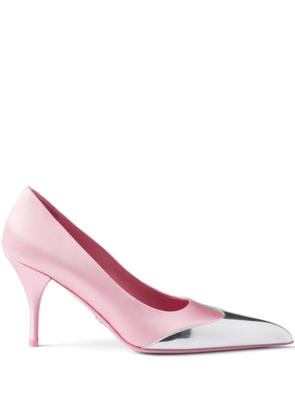 Prada 85mm satin pumps - Pink
