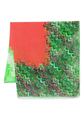 Missoni Pre-Owned 2000s mix-print scarf - Green
