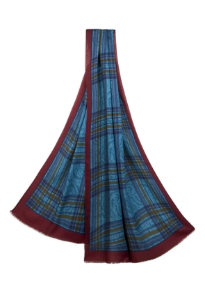 ETRO plaid scarf - Blue
