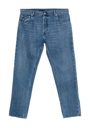 Prada Pre-Owned triangle-logo jeans - Blue