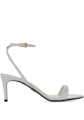 Prada leather buckled sandals - White