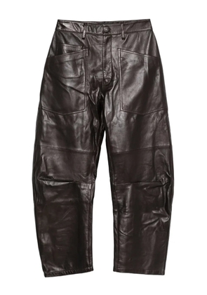 Nili Lotan leather trousers - Brown