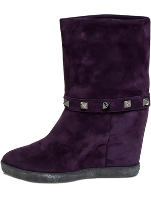 Le Silla pre-owned spike-stud-detail boots - Purple