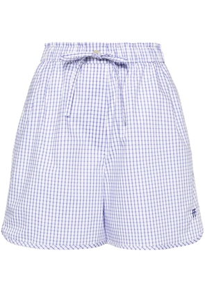 Forte Forte gingham-check cotton shorts - White