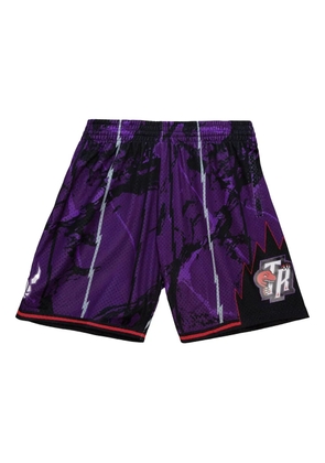 Mitchell & Ness 'NBA Toronto Raptors 1998' Team Marble swingman shorts - Purple