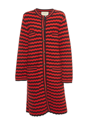 Gucci Pre-Owned striped cardigan - Red
