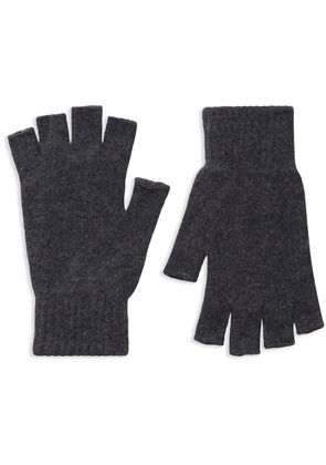 Pringle of Scotland fingerless cashmere gloves - Grey