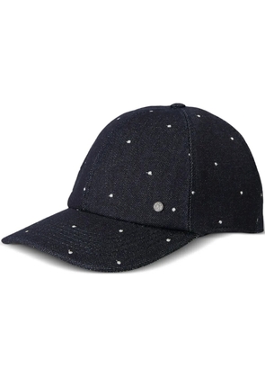 Maison Michel Tiger denim cap - Blue