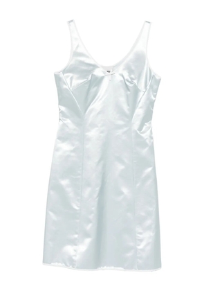 Miu Miu bow-detail satin dress - White
