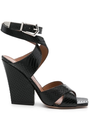 Paris Texas Arizona 100mm leather sandals - Black