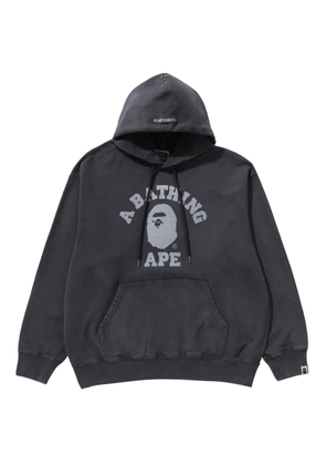 A BATHING APE® logo-print hoodie - Grey