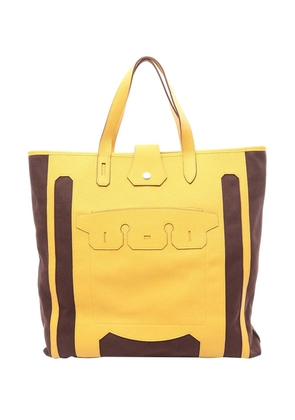 Hermès Pre-Owned 2000-2025 Toile and Clemence Monsieur B GM tote bag - Brown