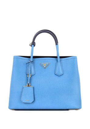 Prada Pre-Owned Cuir Double Saffiano Leather Medium tote bag - Blue