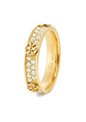 Tory Burch Miller rhinestone ring - Gold