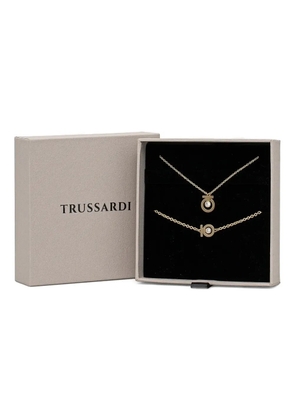 Trussardi crystal-embellished necklace - Gold