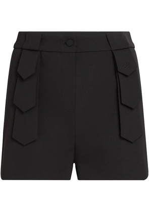 Karl Lagerfeld panelled shorts - Black