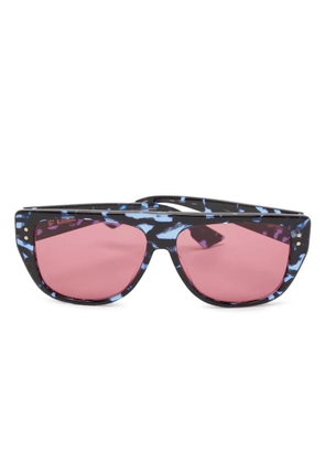 Christian Dior Pre-Owned patterned square-frame sunglasses - Black