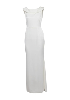 Paule Ka Crepe frilled dress - White