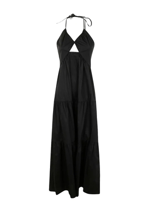 TWINSET tie-fastening cut-out maxi dress - Black