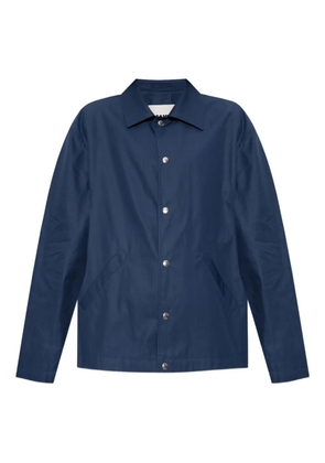 Jil Sander press-stud shirt jacket - Blue