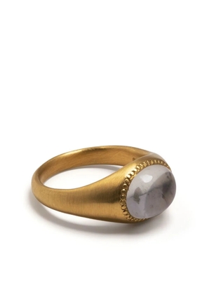 Prounis 22kt yellow gold Roz moonstone ring