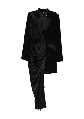 SILK LOVE & LACE Alexa belted mini dress - Black